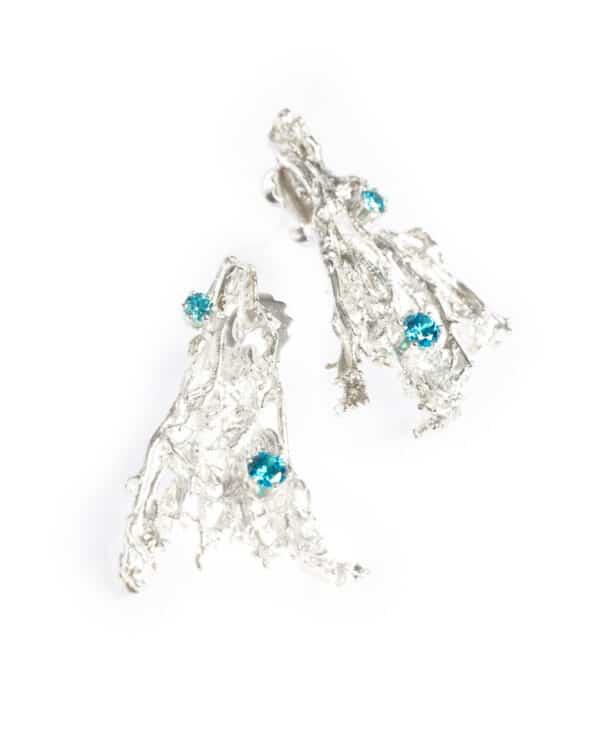 Earrings MOSSI with cubic zirconias