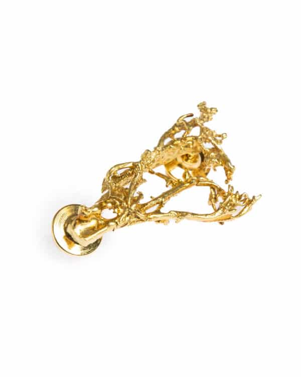 Brooch Mossi gold plated