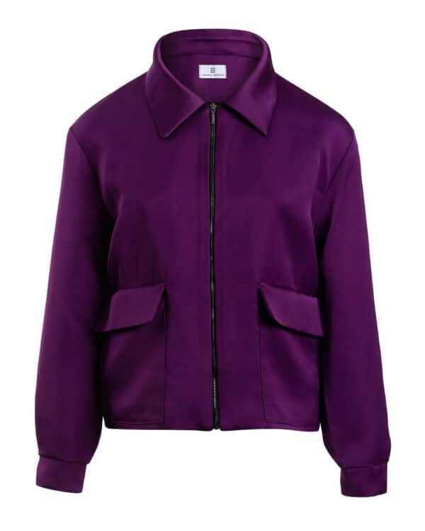 Bomber jacket RIA violet satin