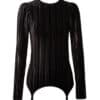 Kriss Soonik Plisseeritud velvetist top Krista must 4