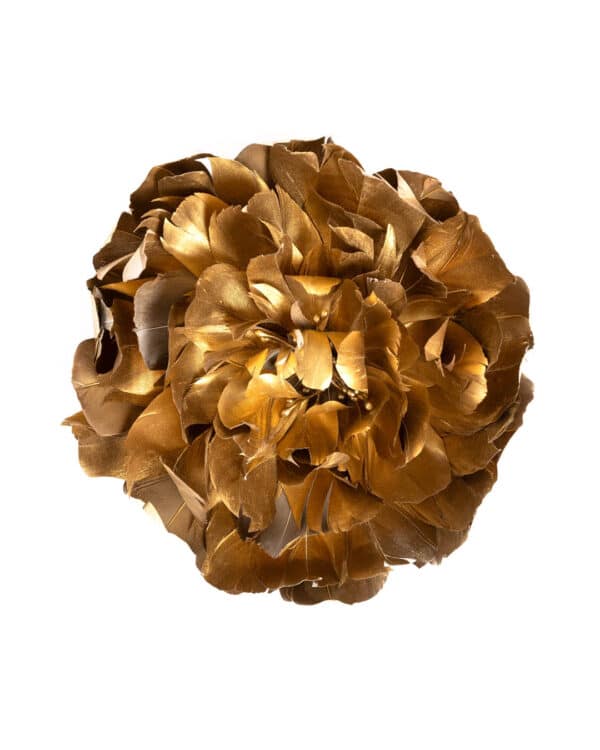 Brooch Golden Flower