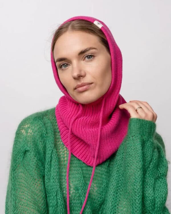 Ärni Blum balaclava meriino - fuksia