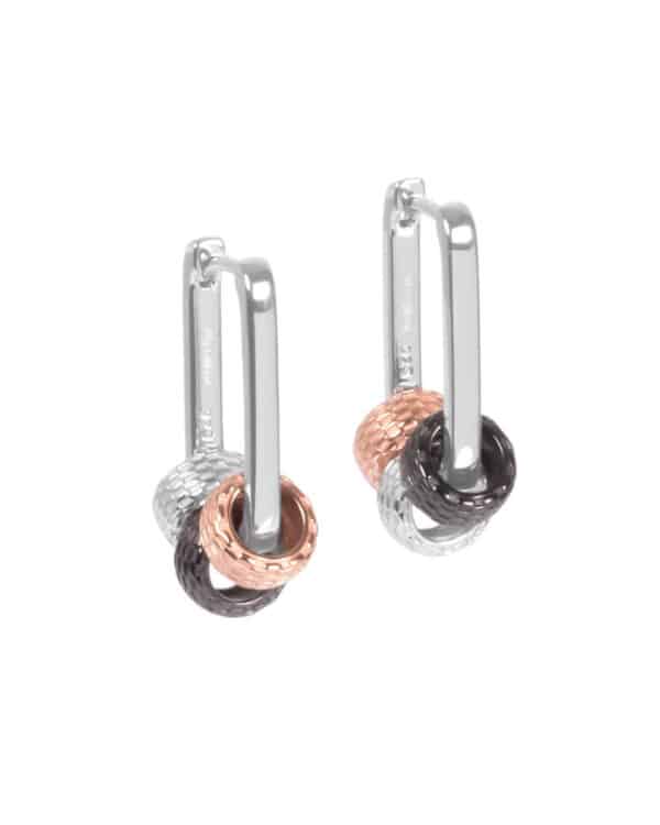 Earrings Metropolitan Hoops Rolling Charm