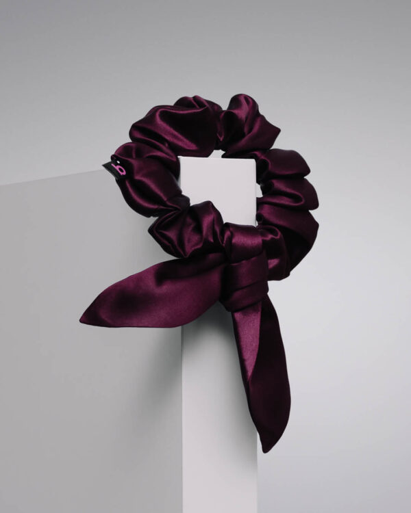 Silk Scrunchie with Bow