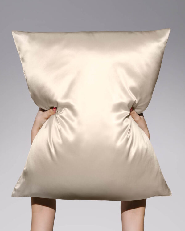 Silk Pillowcase Beige 50×70 cm