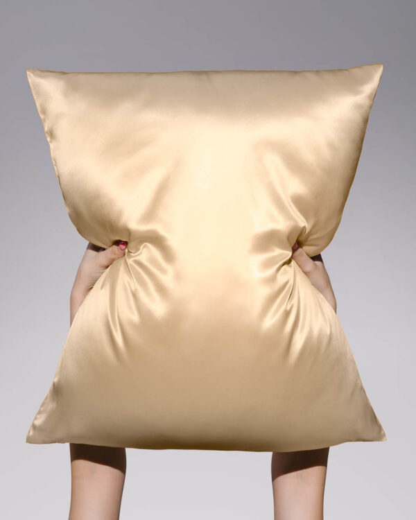 Silk Pillowcase Gold 50×60 cm