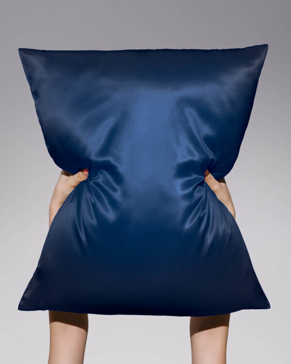 Silk Pillowcase Dark Blue 50×70 cm