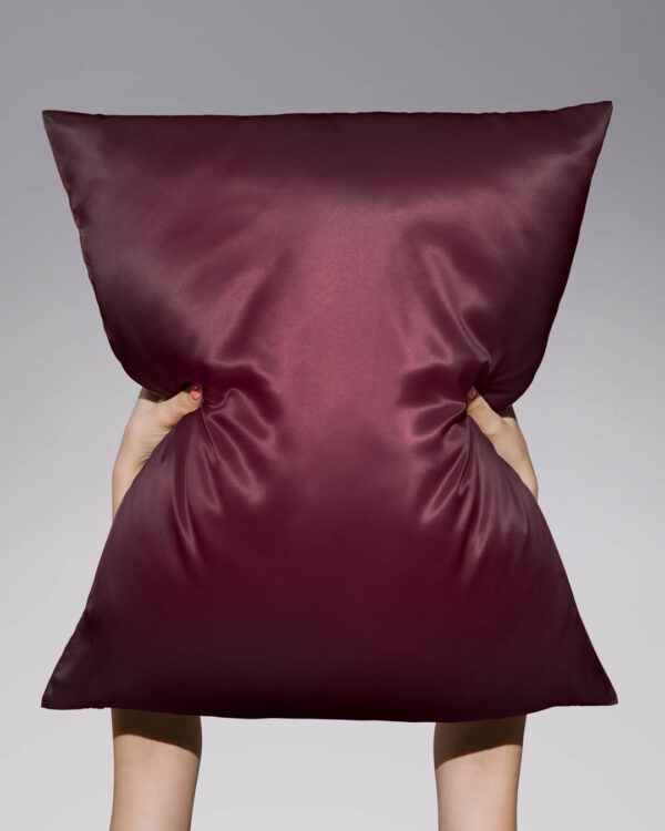 Silk Pillowcase Wine Red 50×60 cm