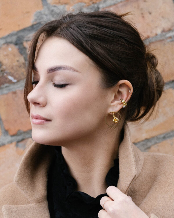 Earrings Comet Gold-Plated