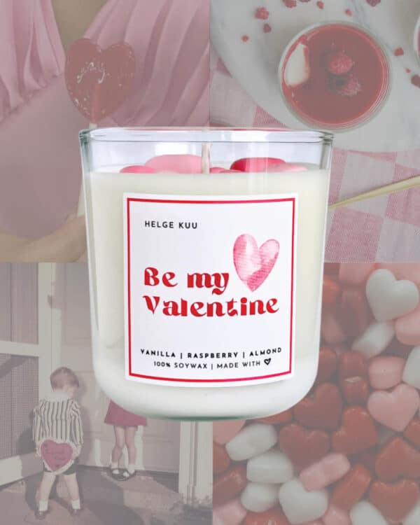 Soy Wax Candle Be My Valentine in Glass 220g