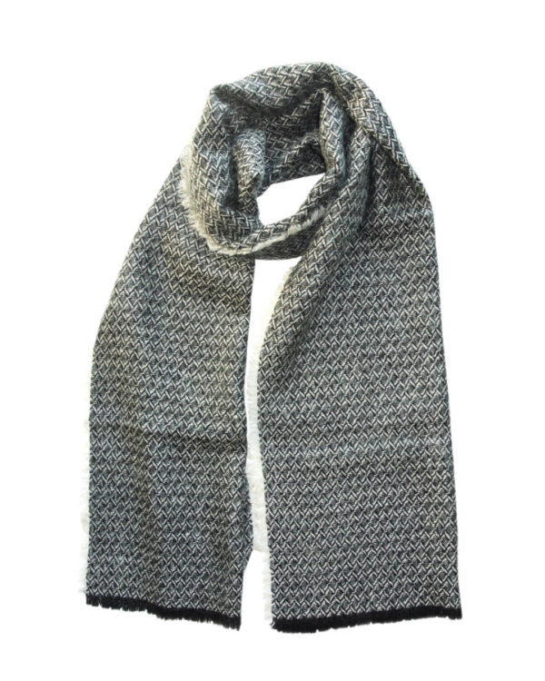 Scarf Floral grey/black