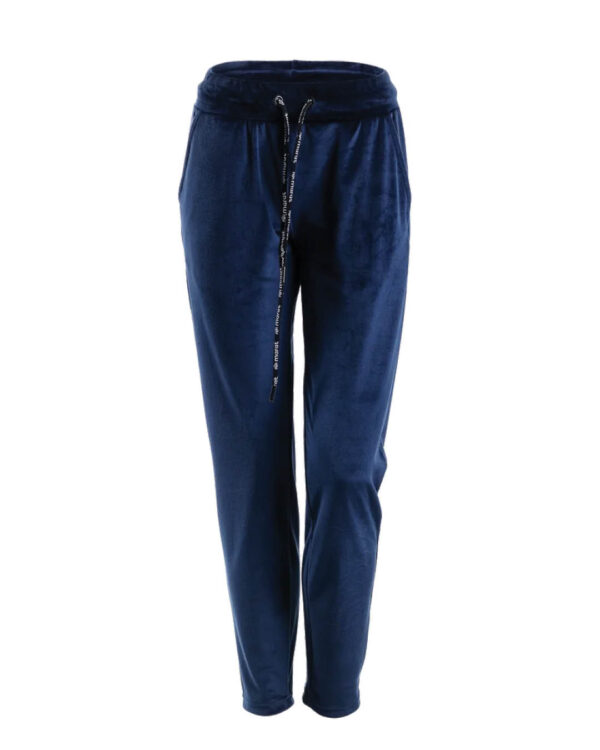 Velvet Sweatpants for Women Dark Blue