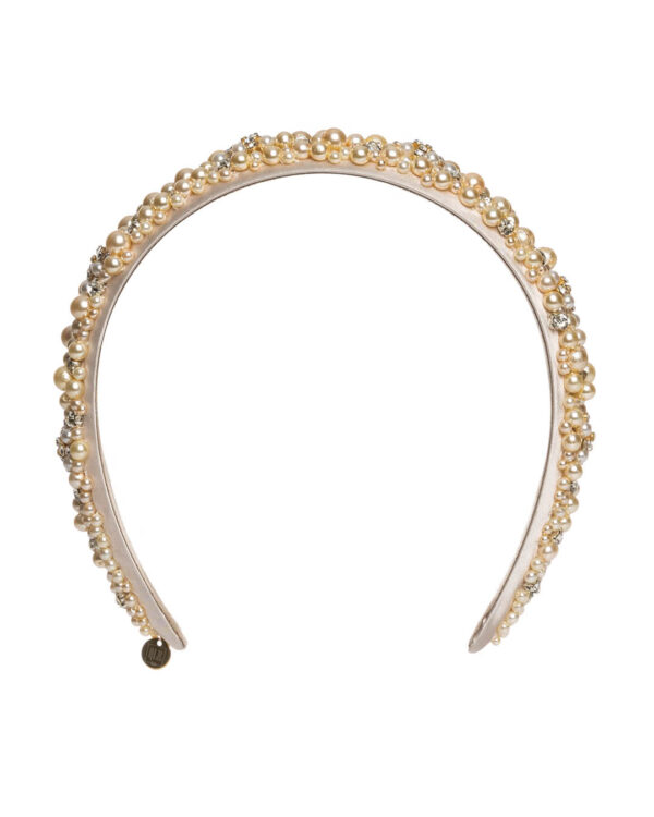 Headband Pearls Ivory