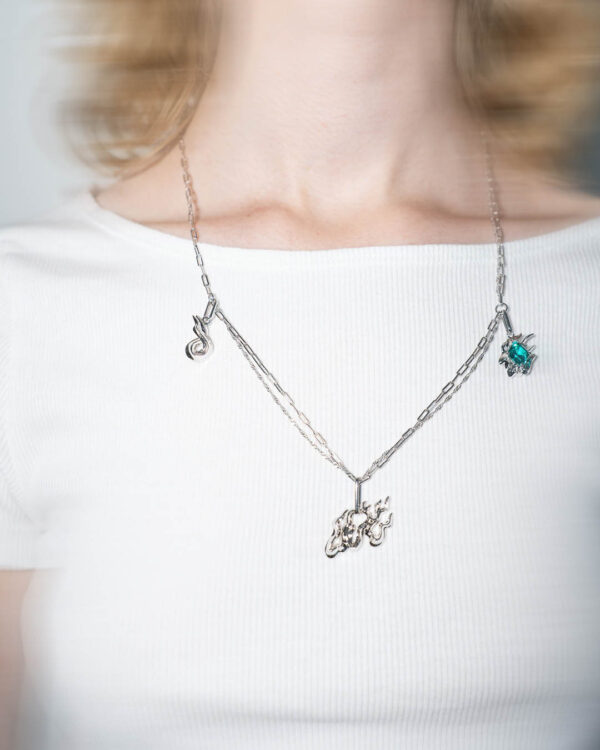 Dusk Fire Mix-Chain Apatite kaelakee - NRTN_2
