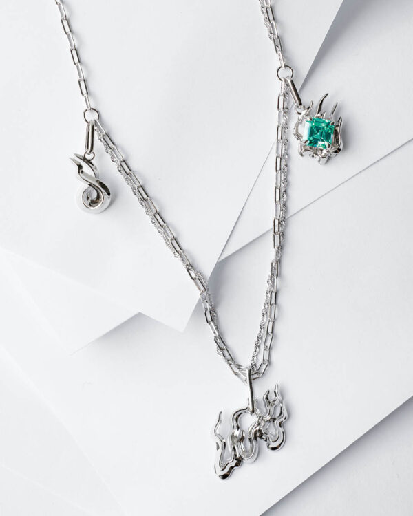 Dusk Fire Mix-Chain Apatite kaelakee - NRTN_5