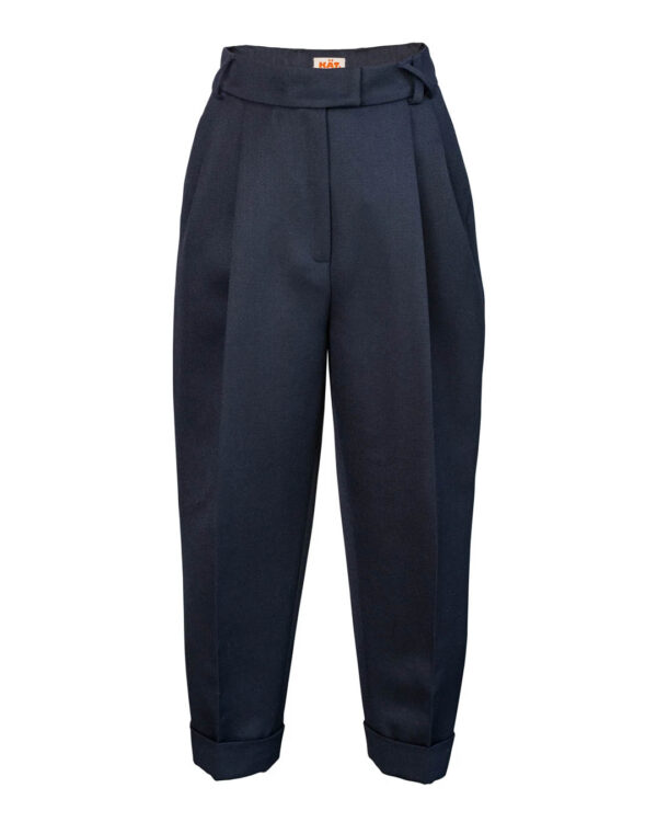 Kyra Wool Pants Dark Blue