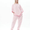 Less Stress Clothes õhukesed dressipüksid Baby Pink_