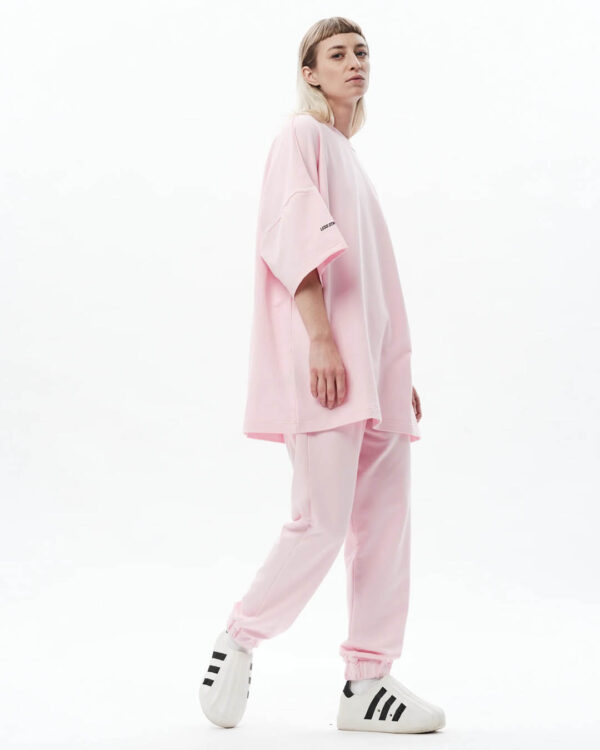 Less Stress Clothes õhukesed dressipüksid Baby Pink_2