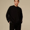 Less Stress Clothes pika varrukaga särk Total Black_