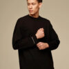 Less Stress Clothes pika varrukaga särk Total Black_2