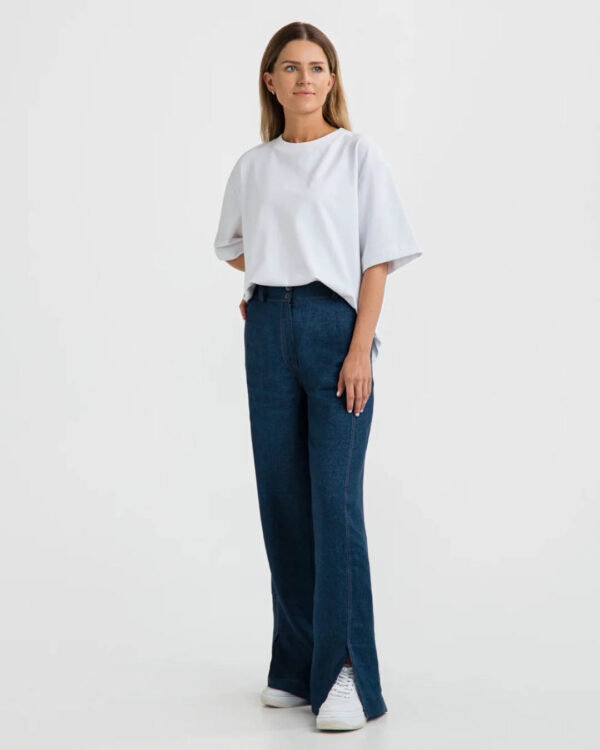 Linen Wool Pants Hazel