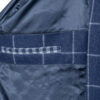 DIANE Checked Wool Coat Dark Blue - Image 6
