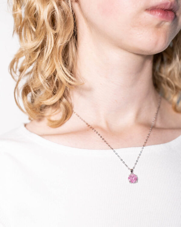 Kaelakee Solitaire Diamond Pink - NRTN_3