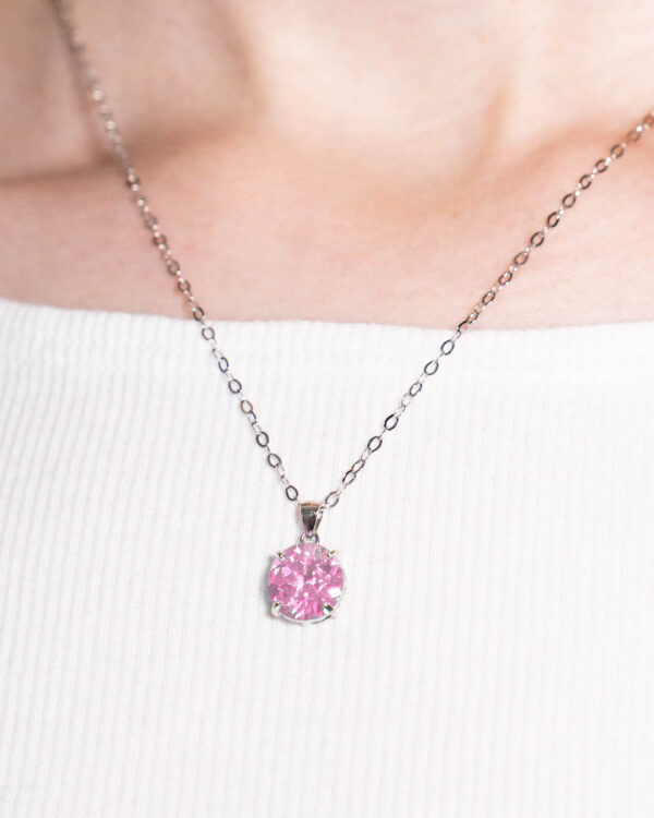 Kaelakee Solitaire Diamond Pink - NRTN_4