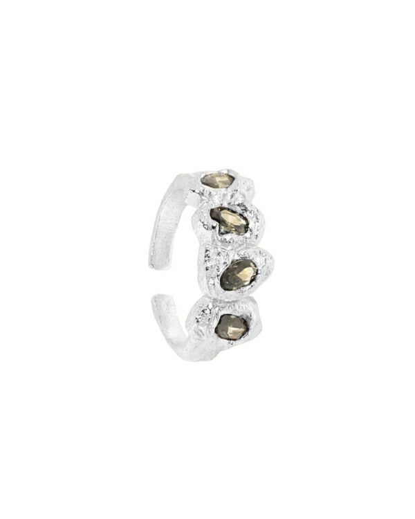 Gaia resizable silver ring