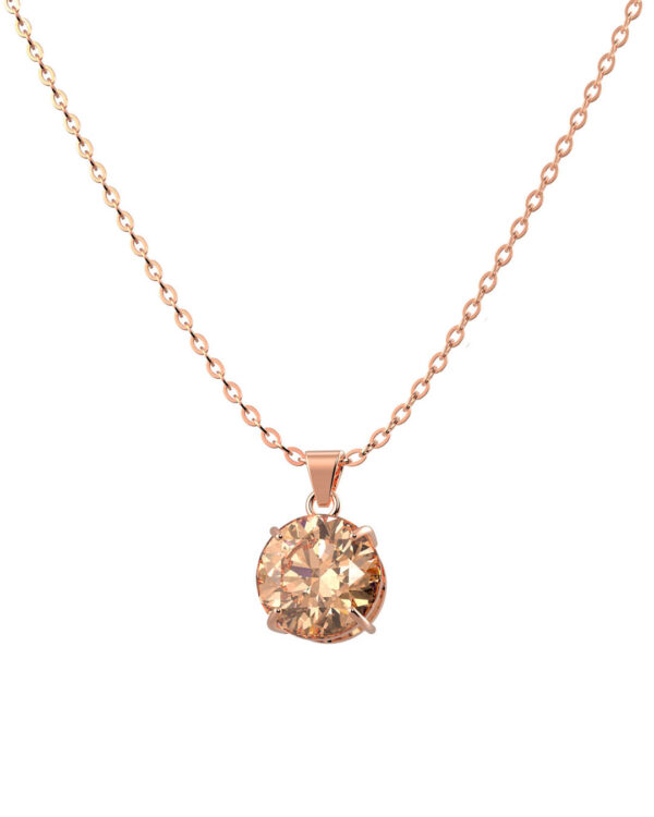 Necklace Solitare Champange