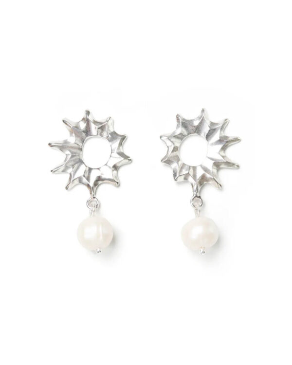 Earrings Halo with pearl