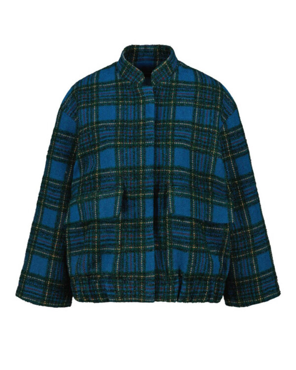 Ada blue-brown bomber jacket