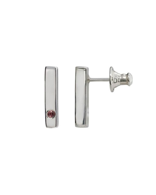 LINE granaadiga hõbekõrvarõngad - Kristiina Ploom Jewellery_2