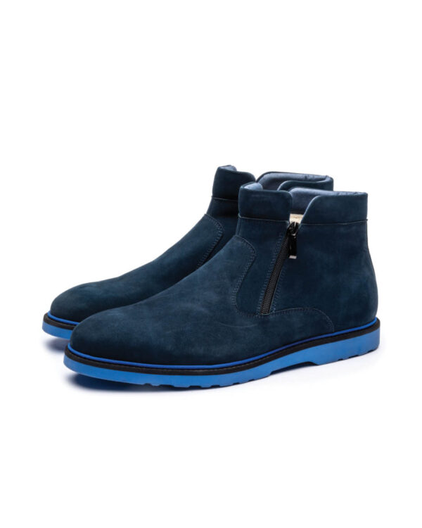 Mens Winter Boots Arno Navy Suede