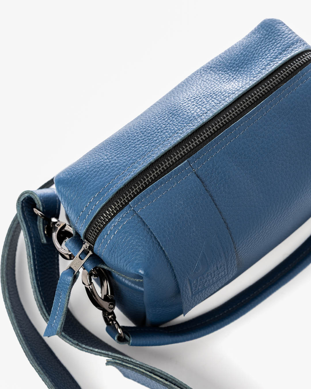 Kroomnahast kott Leone sinine - Jaana Trauss_