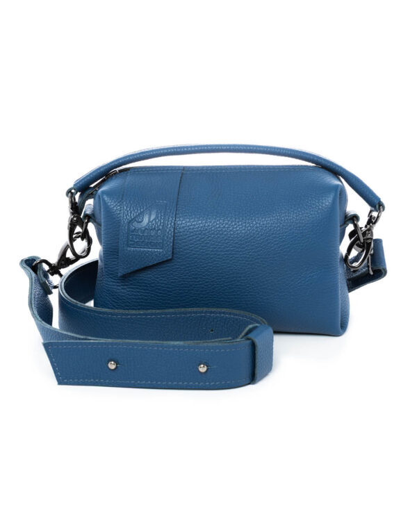 Chrome Leather Bag Leone Blue