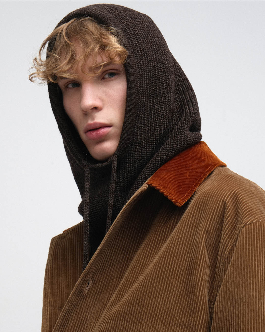 Meriinovillane balaklava RUBUS pruun - Hannes Rüütel_