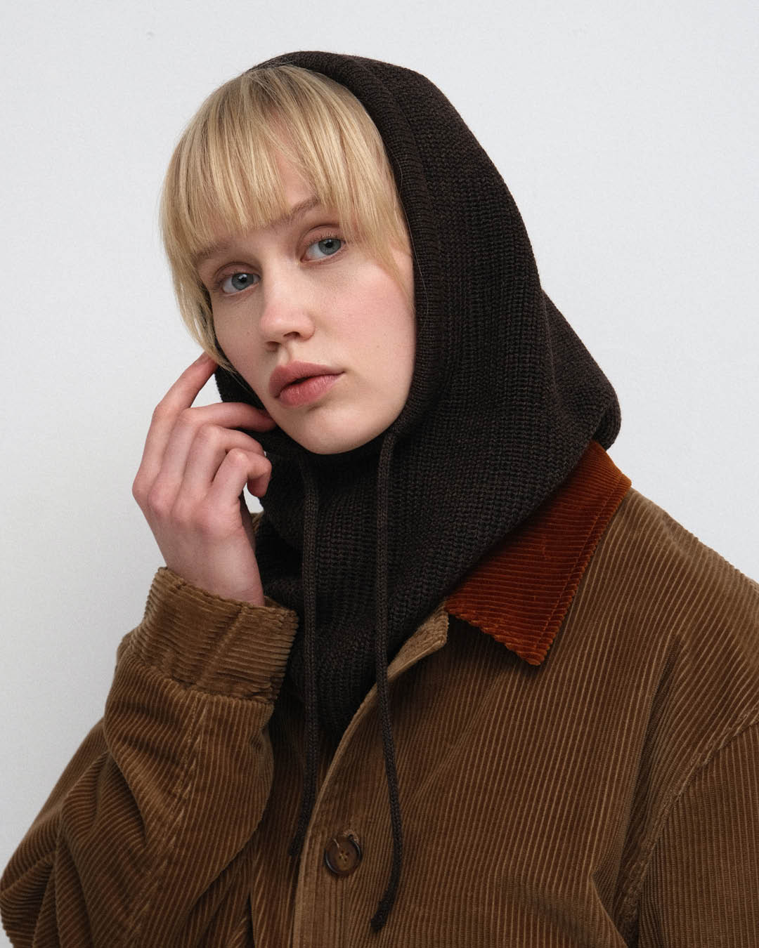 Meriinovillane balaklava RUBUS pruun - Hannes Rüütel_2