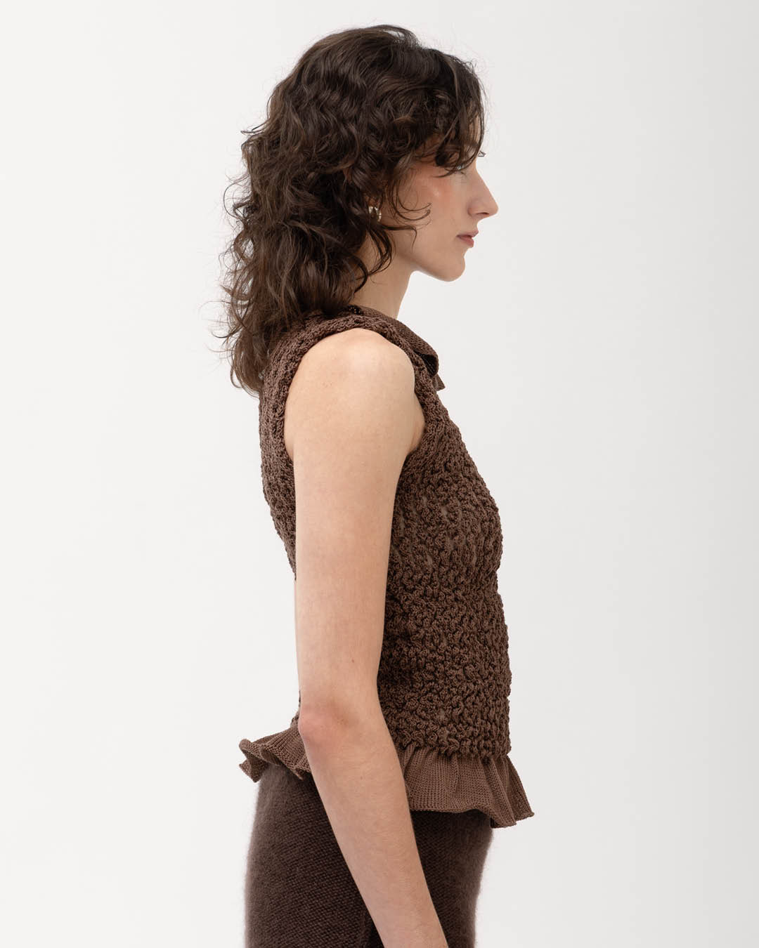 Roots puuvillane topp pruun - Ärni Blum_