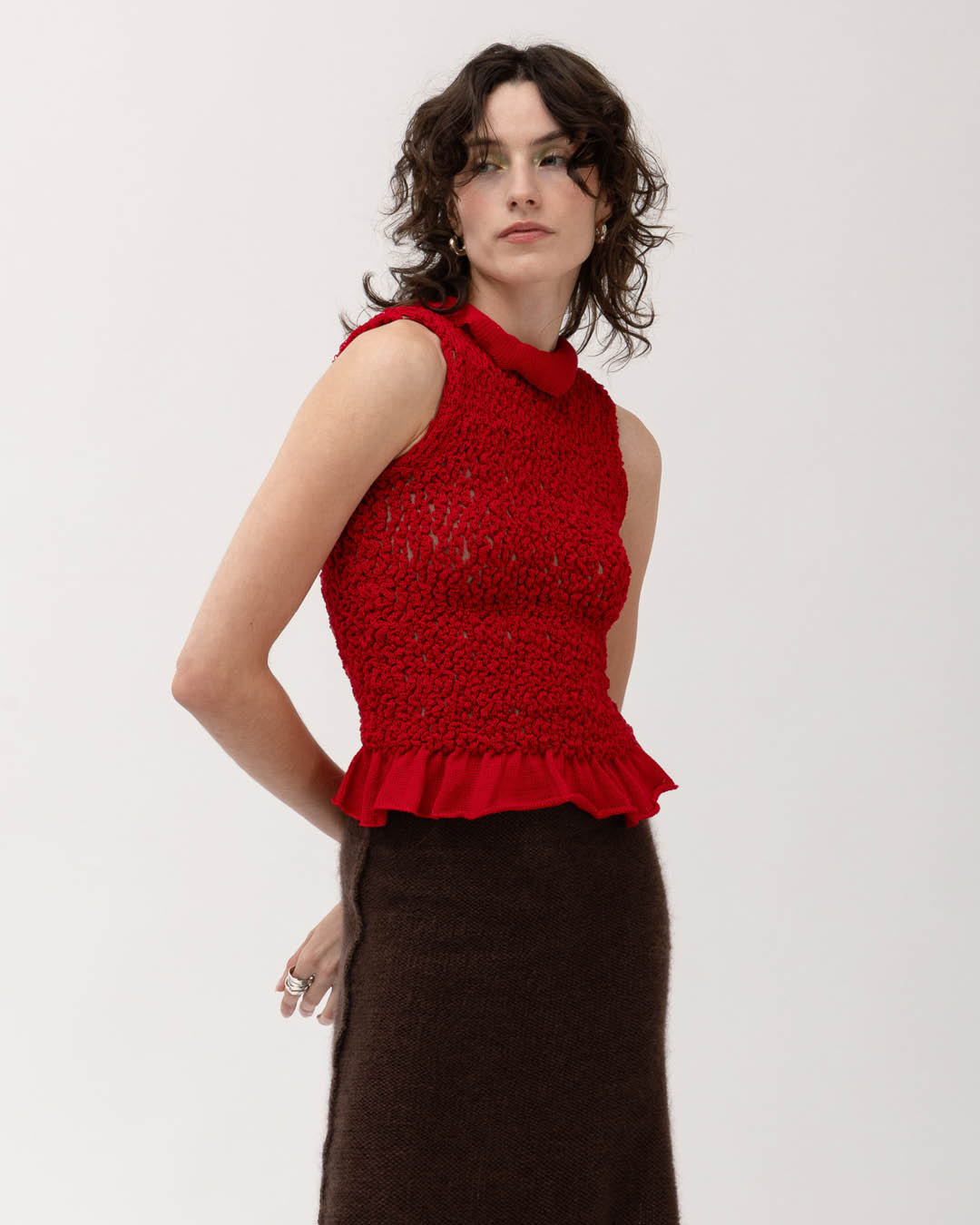 Roots puuvillane topp punane - Ärni Blum_