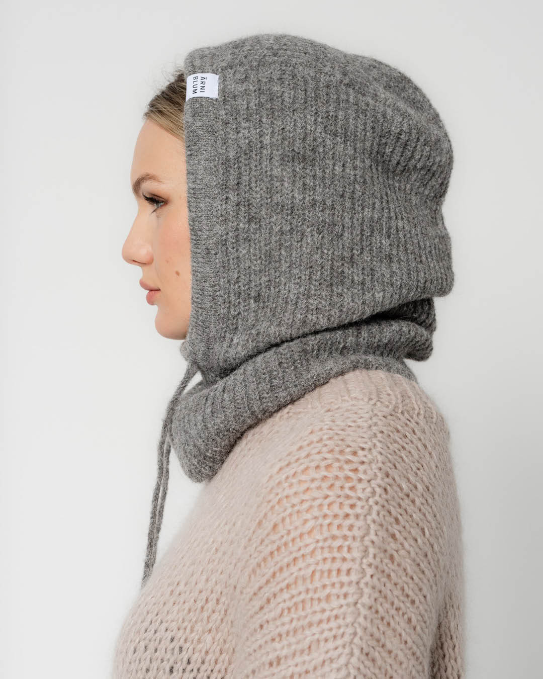 Alpakavillane balaclava hall - Ärni Blum_