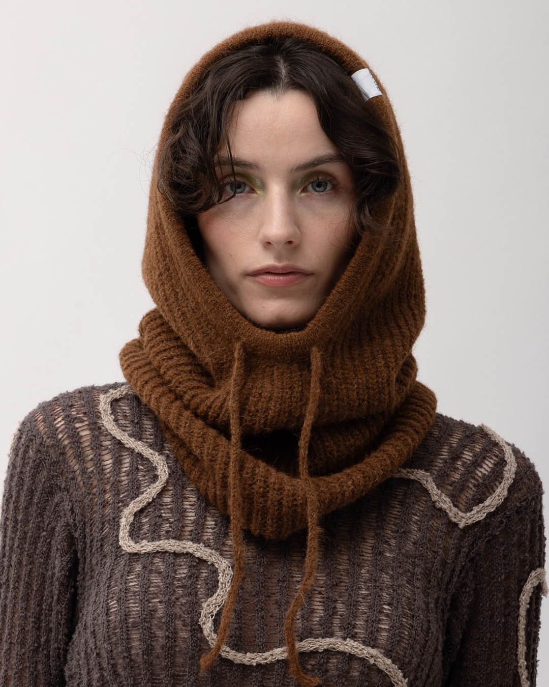 Alpakavillane balaclava pruun - Ärni Blum_