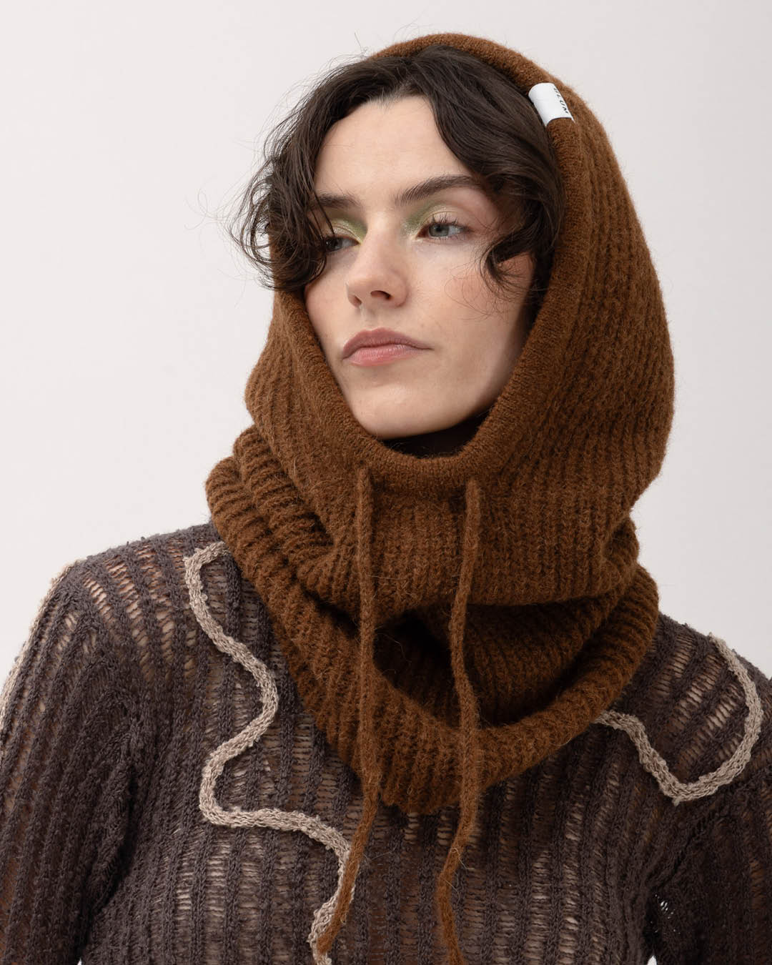 Alpakavillane balaclava pruun - Ärni Blum_2