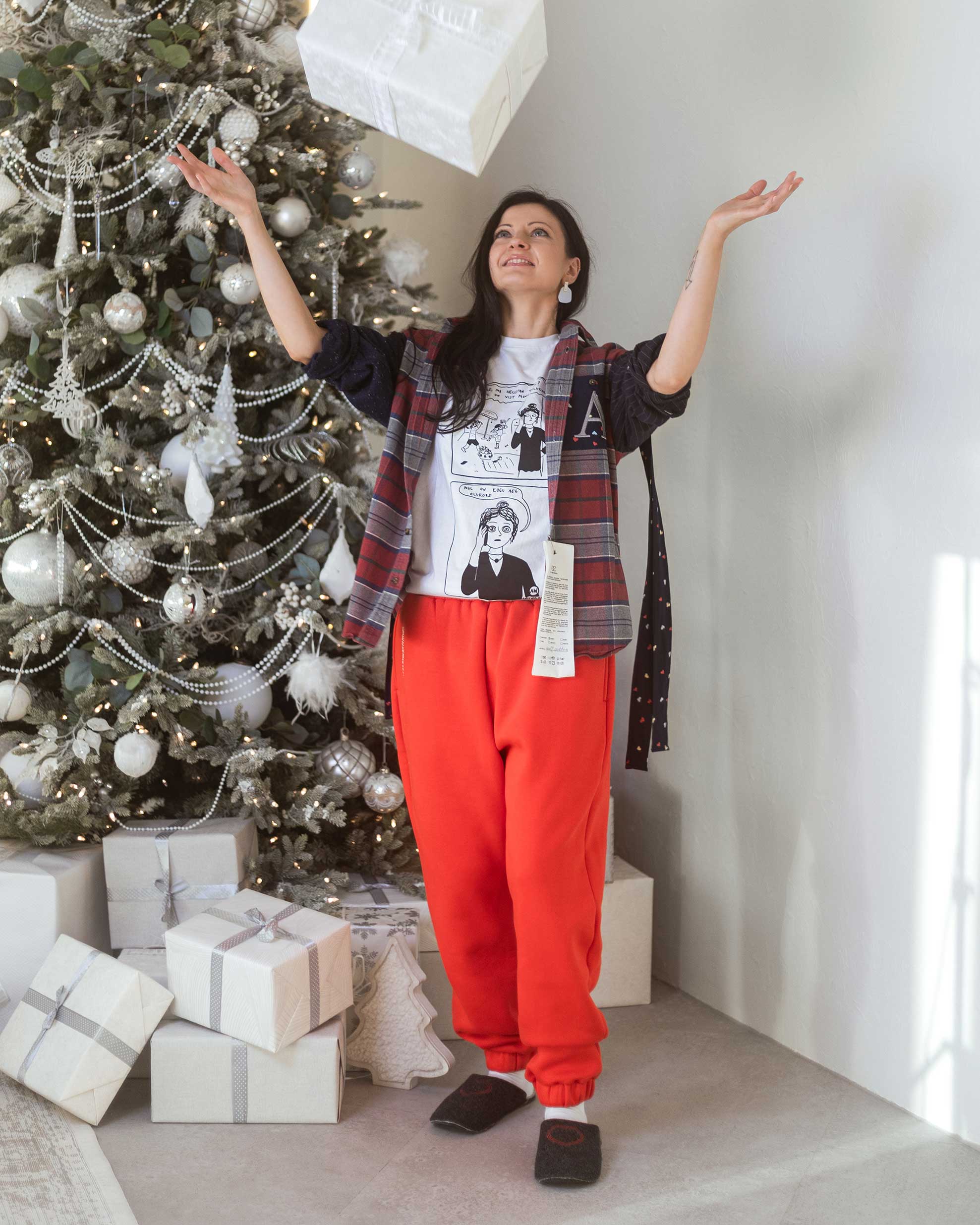 Püksid Red Crush Less Stress Clothes_1