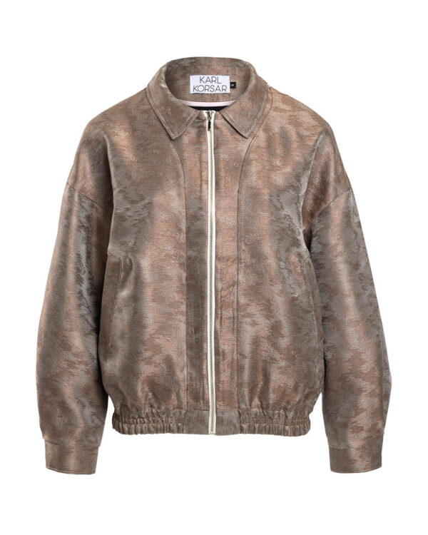 Kahekordsest villa-siidisegust jakk Mentor