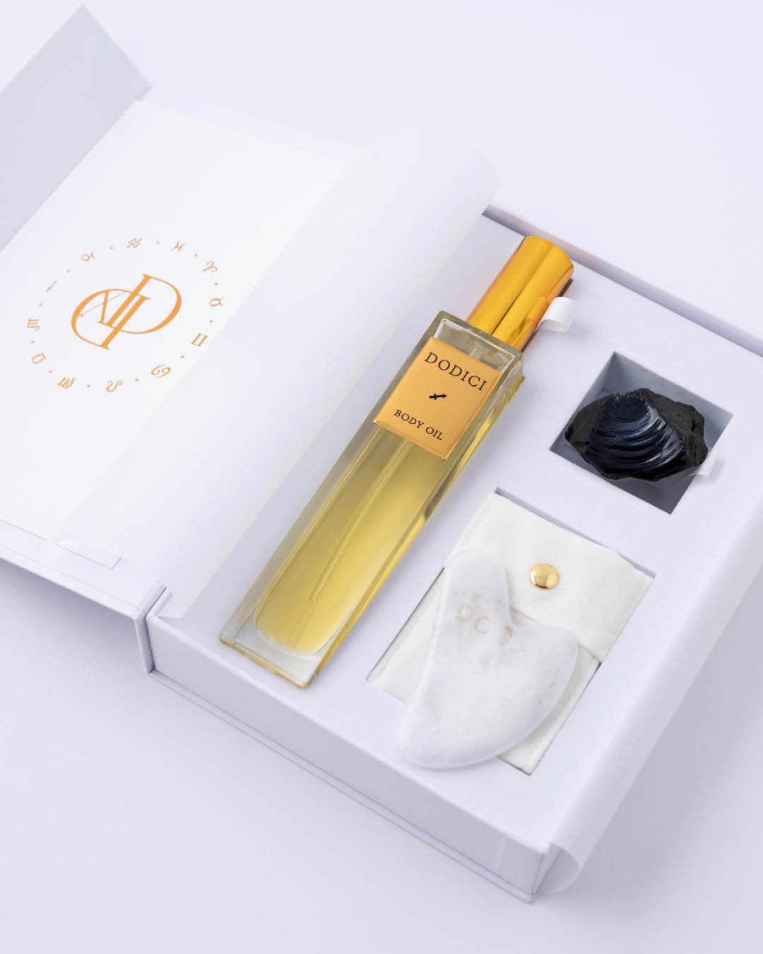 AMBUR I Keha- ja näoõli + gua sha + õnnekristalliga ilurituaali komplekt Dodici 2