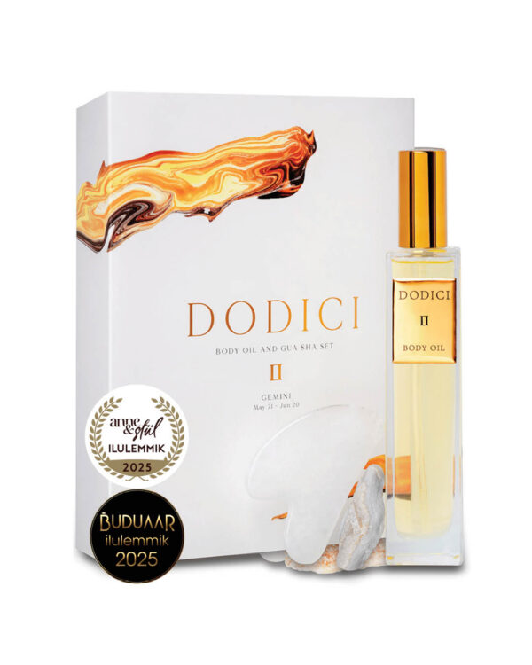 KAKSIKUD I Keha- ja näoõli + gua sha + õnnekristalliga ilurituaali komplekt