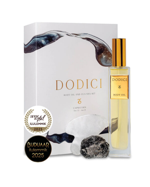 KALJUKITS I Keha- ja näoõli + gua sha + õnnekristalliga ilurituaali komplekt