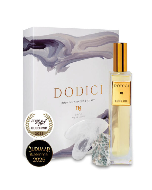 NEITSI I Keha- ja näoõli + gua sha + õnnekristalliga ilurituaali komplekt