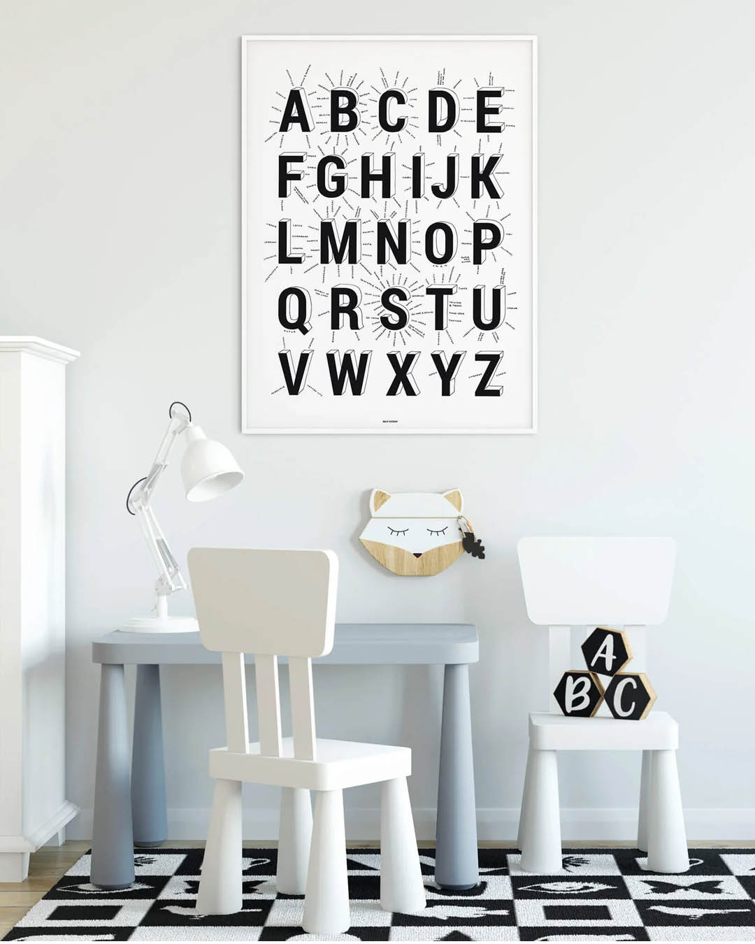 Seinakaart ABC Alphabet of Countries Bold Tuesday 5